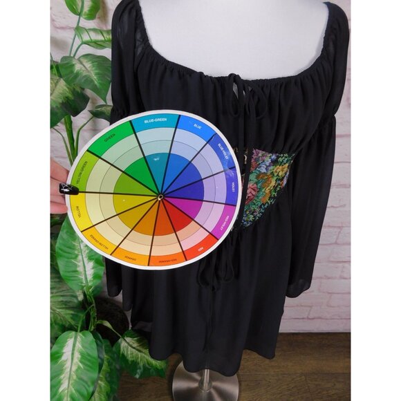 Cider Floral Corset Mini Dress M - Boho Off-Shoulder - Excellent - Picture 9 of 11